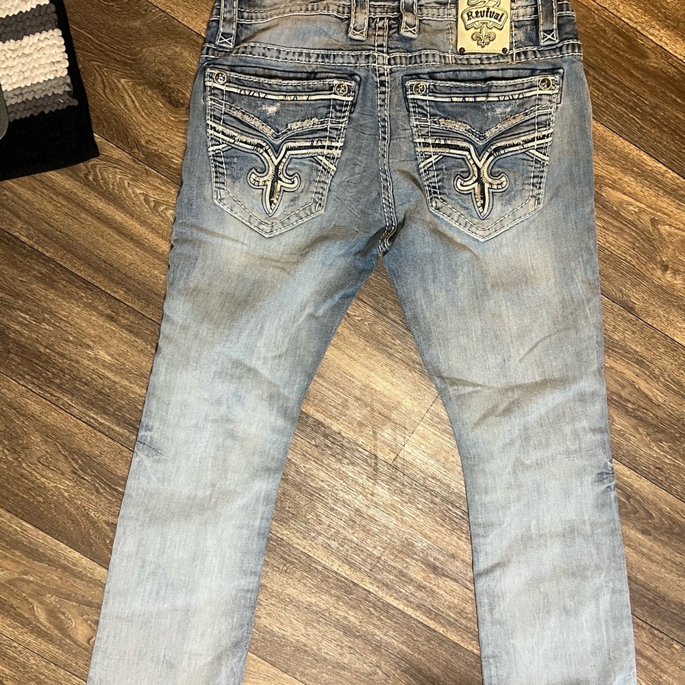 Rock Revival light blue jeans size 34